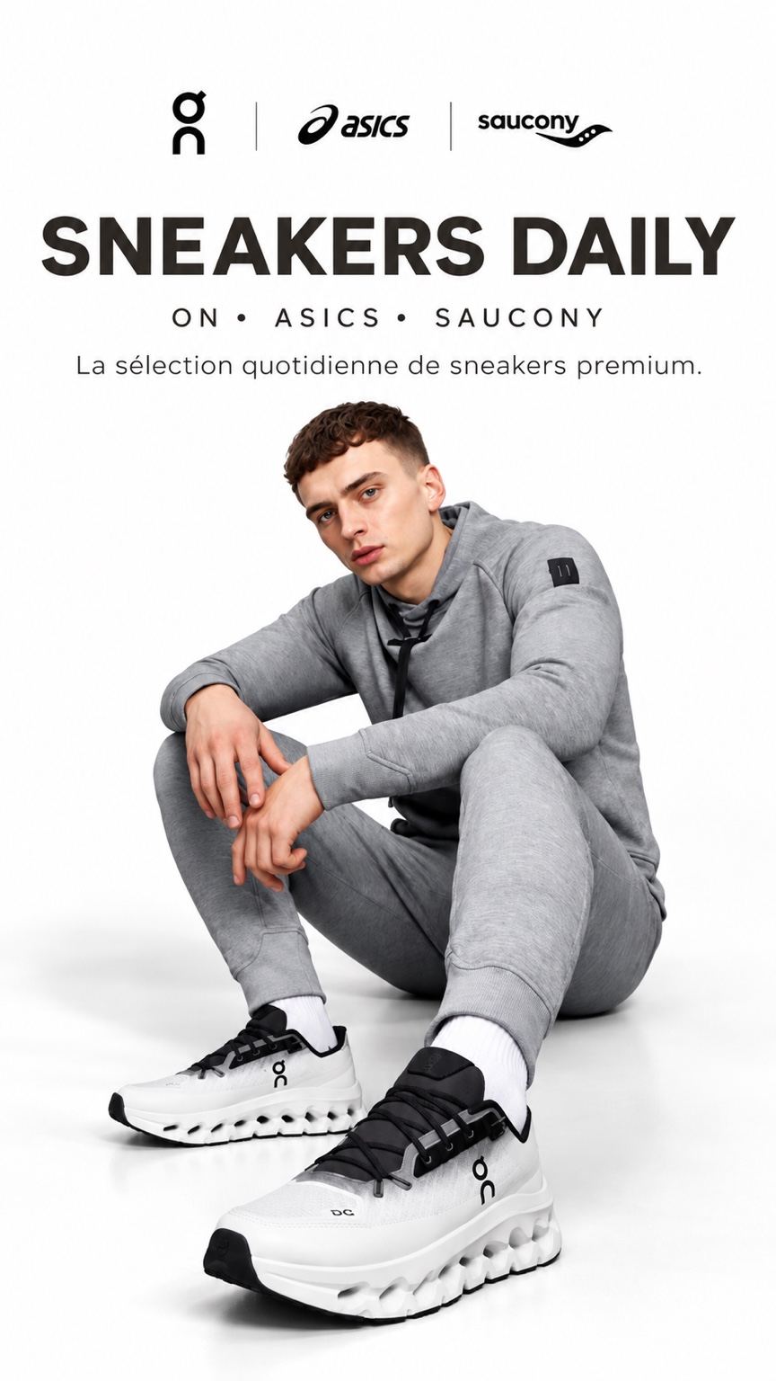 Collection SNEAKERS DAILY ON, ASICS et SAUCONY